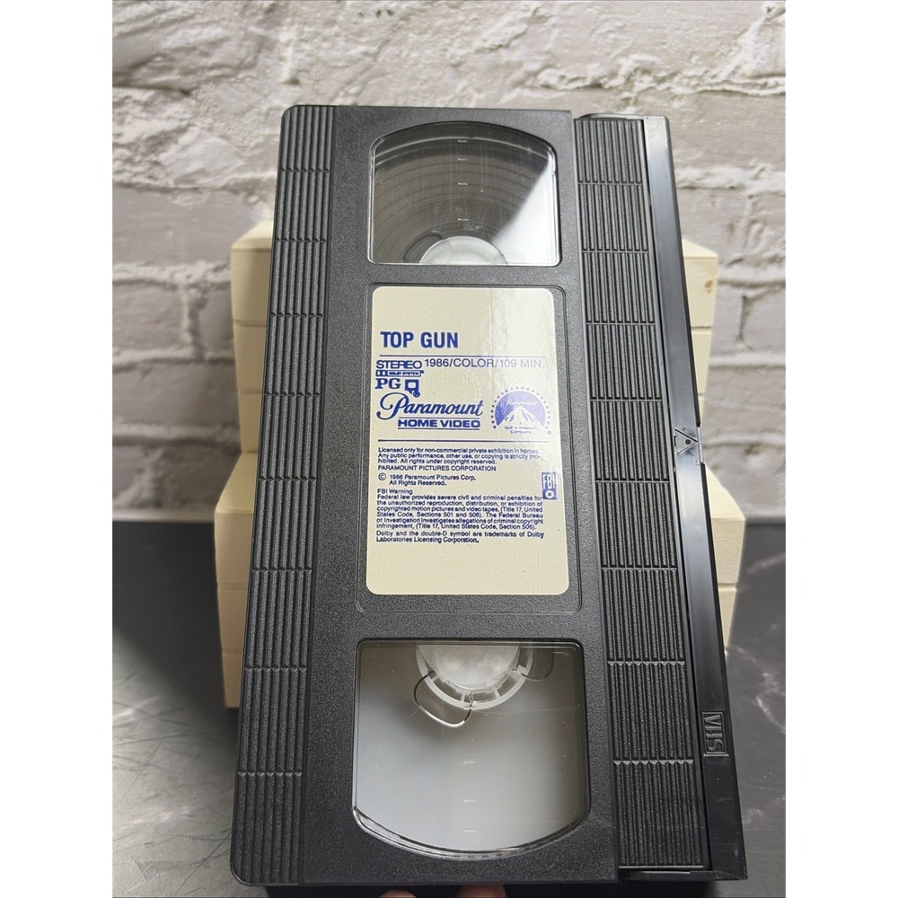 Top Gun VHS 1987 Paramount 75th‎ Anniversary Tom Cruise 1692 Action Movie - Picture 6 of 13